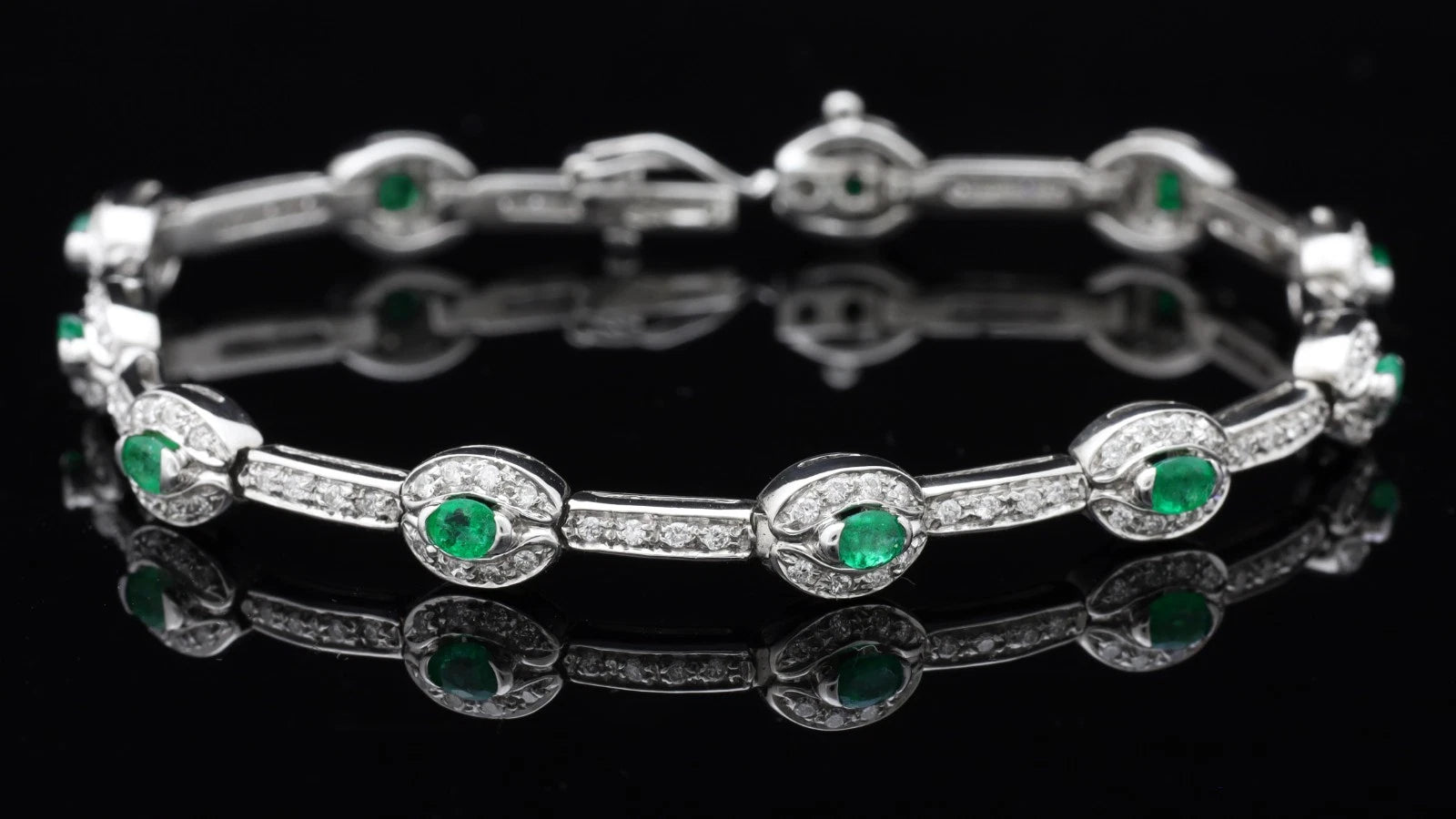 TENNIS BRACCIALE ORO BIANCO 18KT