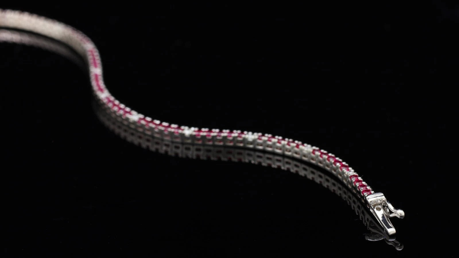 BRACCIALE TENNIS ORO BIANCO 18KT