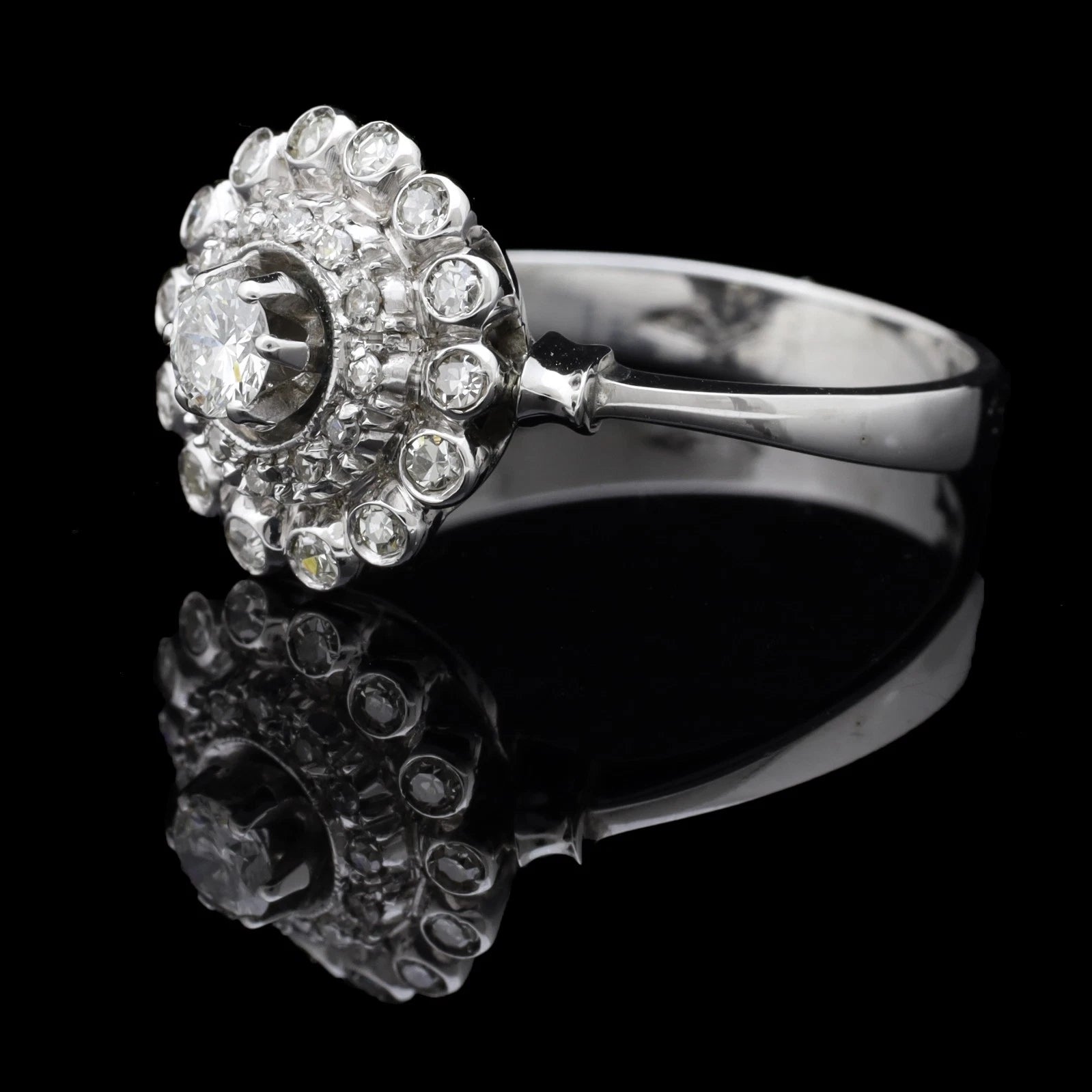 ANELLO VINTAGE IN ORO BIANCO 18 KT