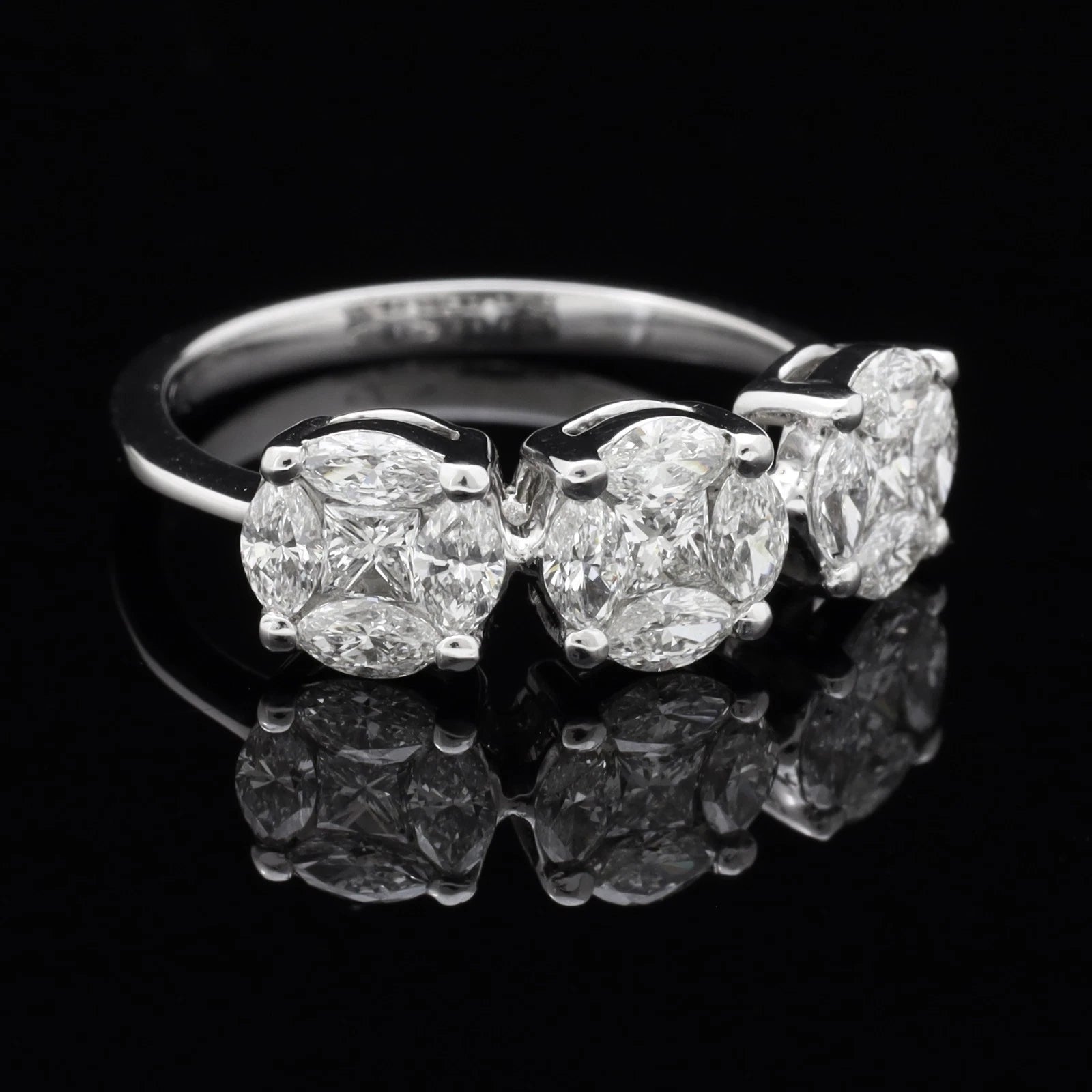 ANELLO PRINCESS TRILOGY ORO 18KT