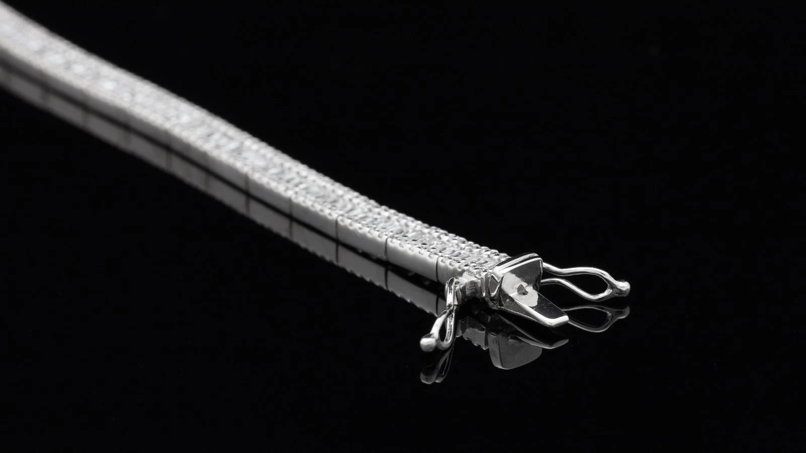 BRACCIALE TENNIS IN ORO BIANCO 18 KT