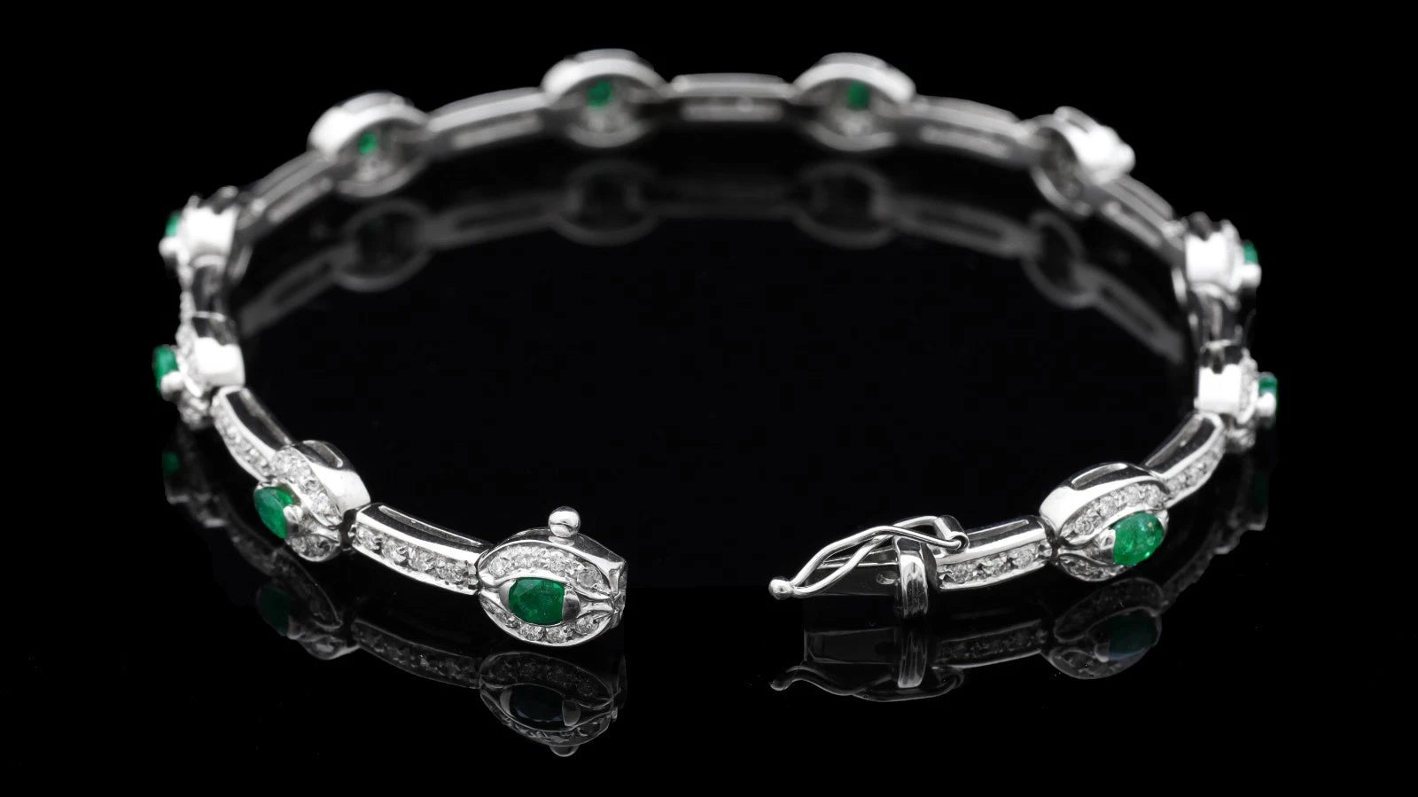 TENNIS BRACCIALE ORO BIANCO 18KT