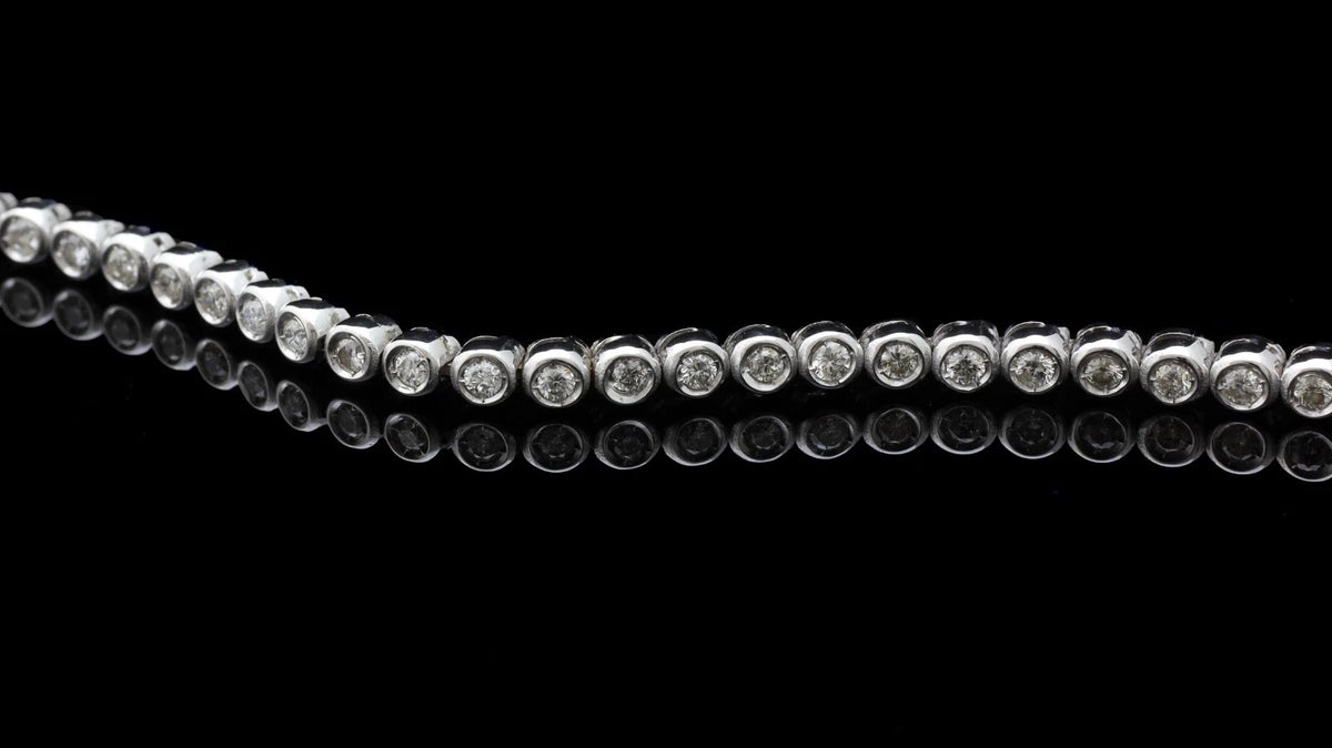 BRACCIALE TENNIS IN ORO BIANCO 18KT 750