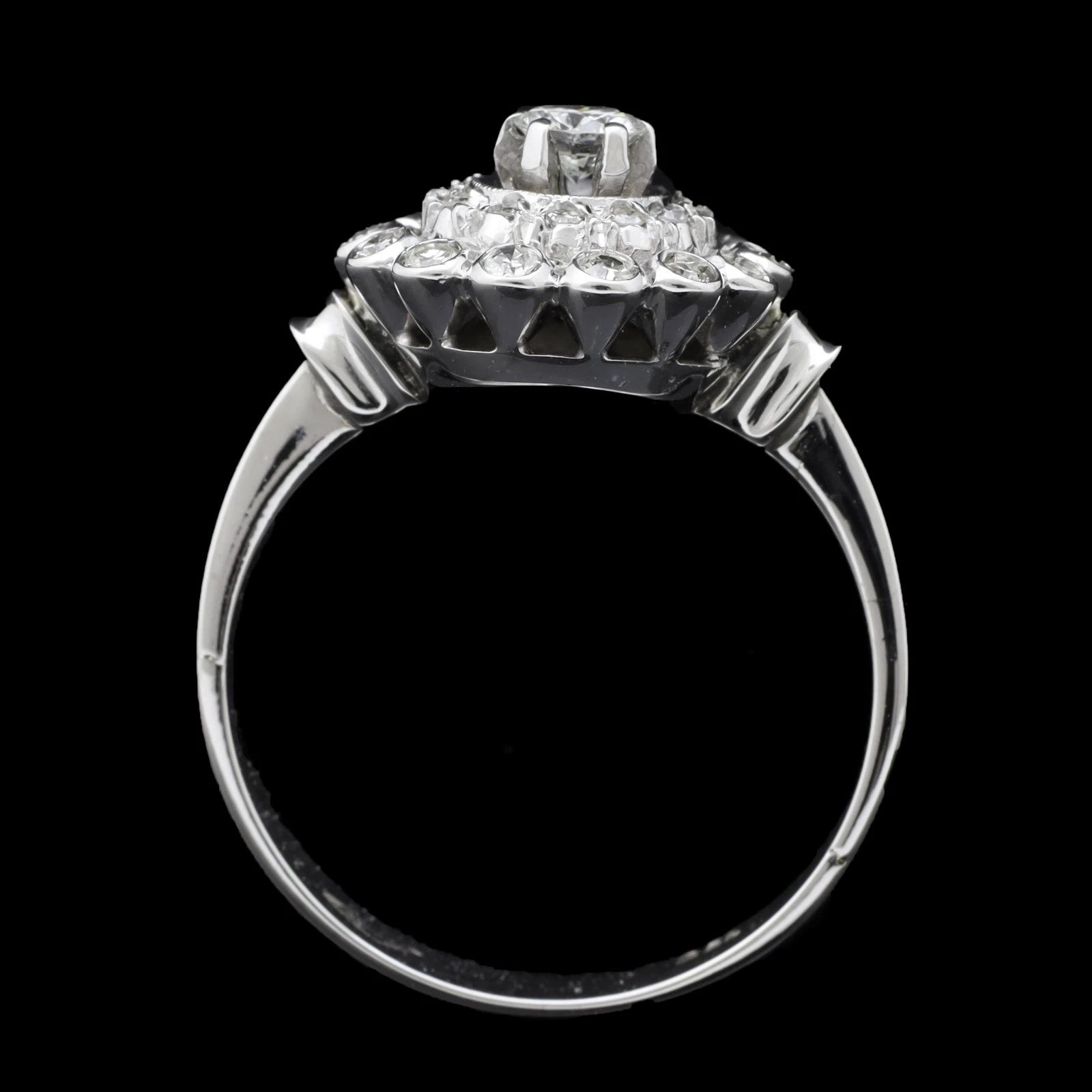 ANELLO VINTAGE IN ORO BIANCO 18 KT