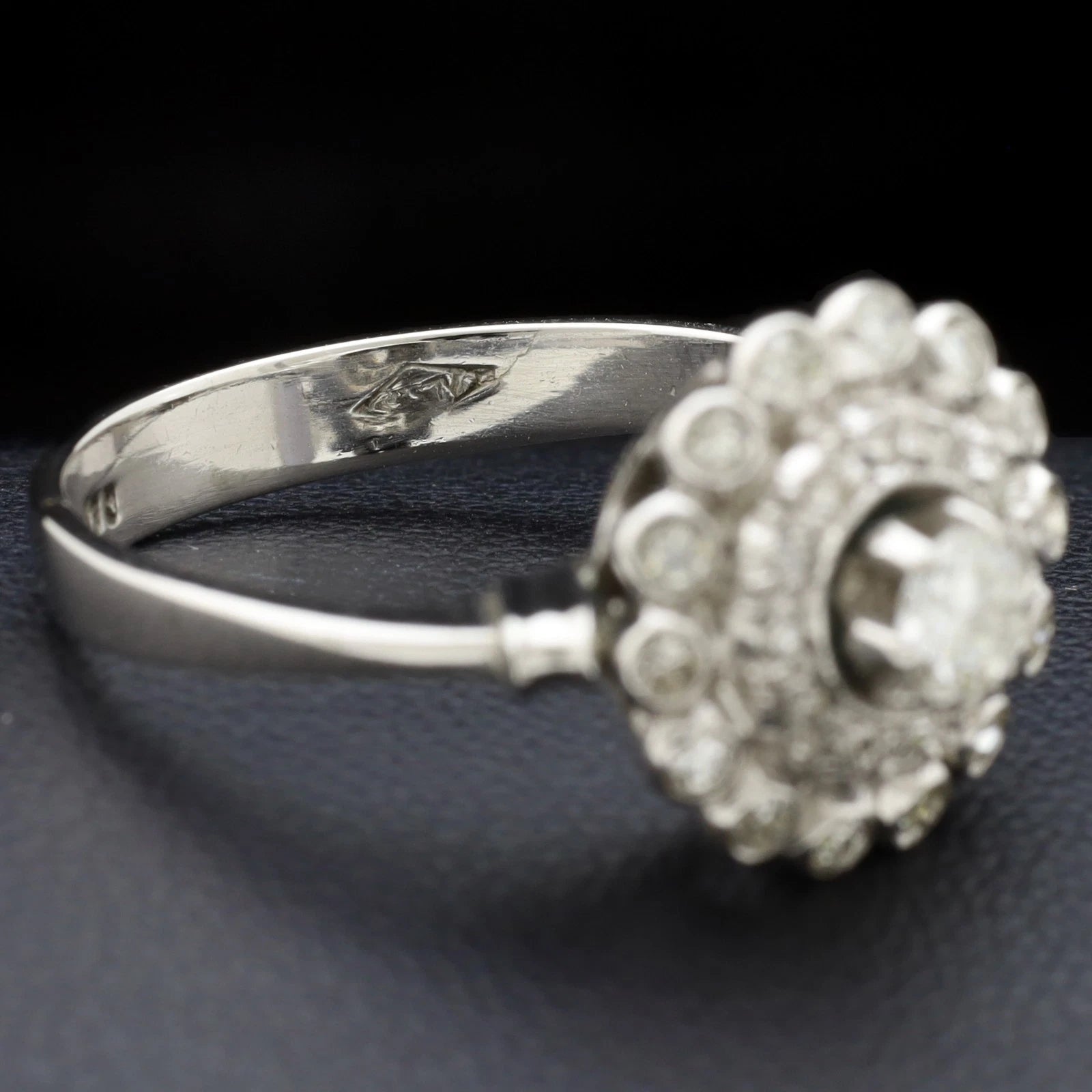 ANELLO VINTAGE IN ORO BIANCO 18 KT