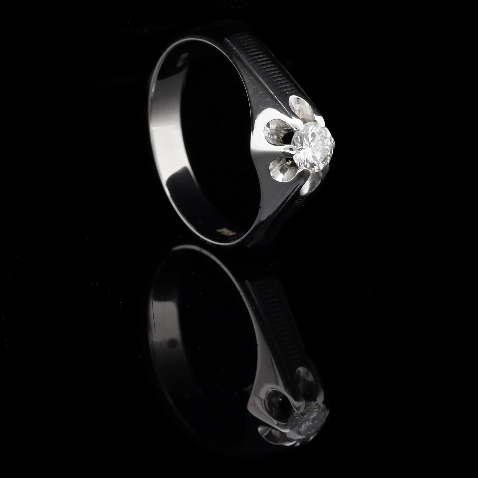ANELLO SOLITARIO UOMO