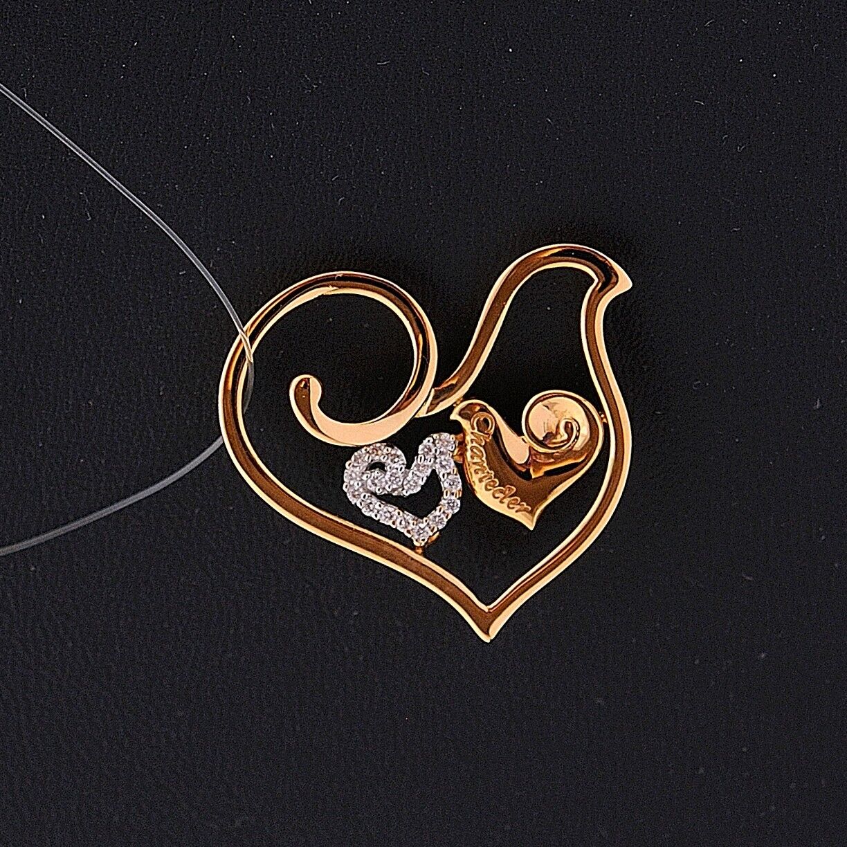 CIONDOLO CHANTECLER DIAMOUR IN ORO ROSA