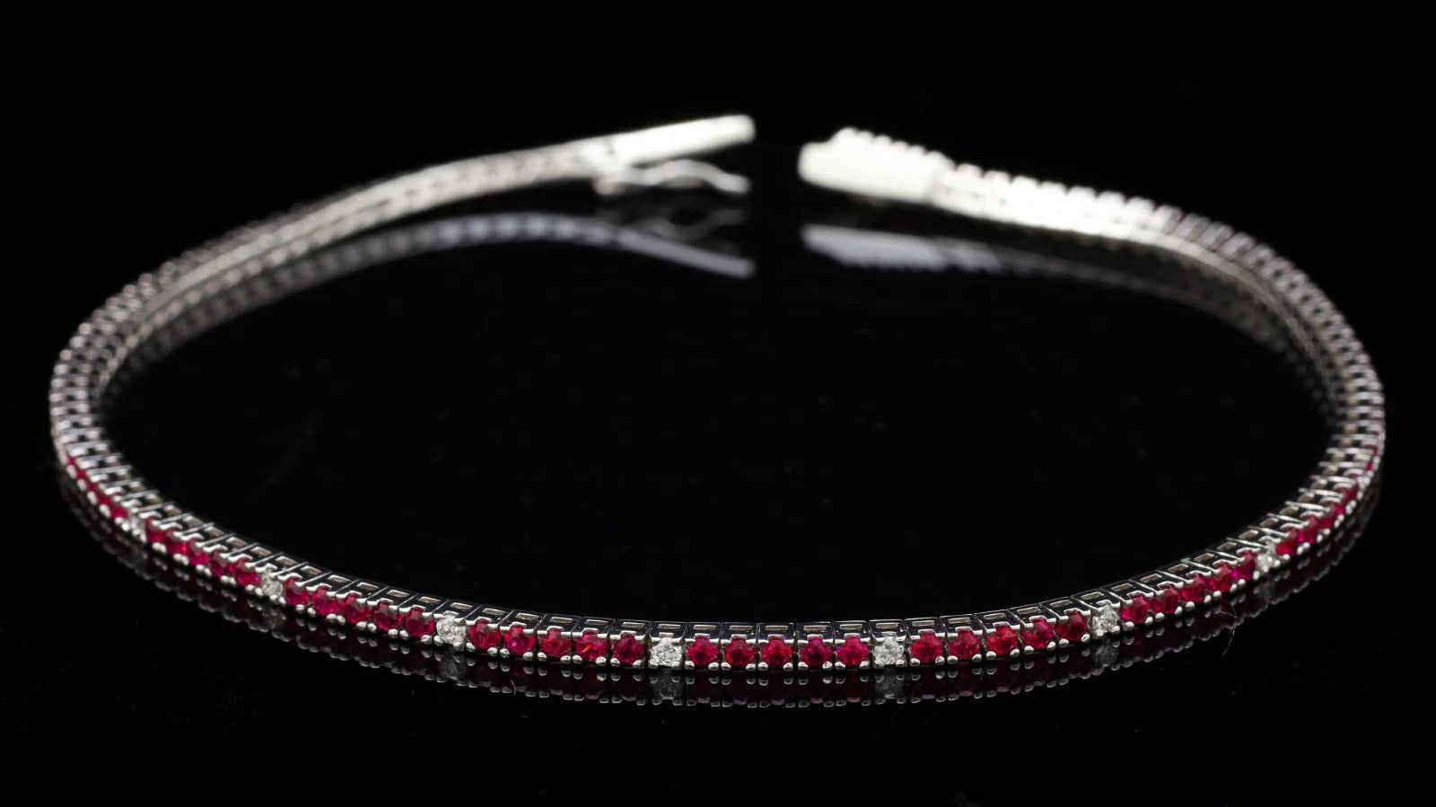 BRACCIALE TENNIS ORO BIANCO 18KT