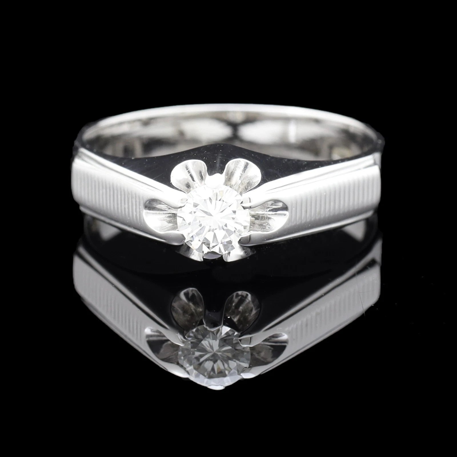 ANELLO SOLITARIO UOMO