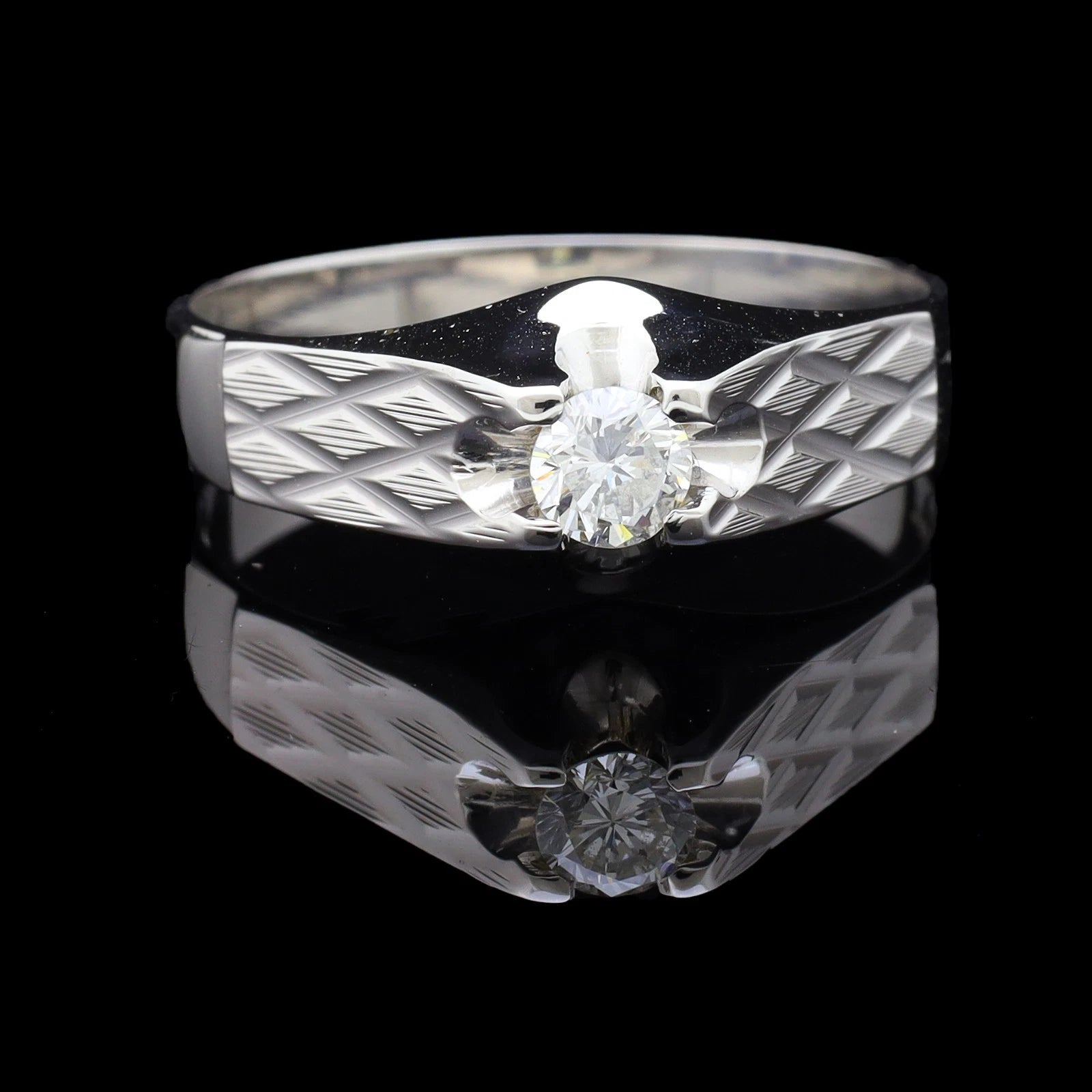 ANELLO SOLITARIO UOMO