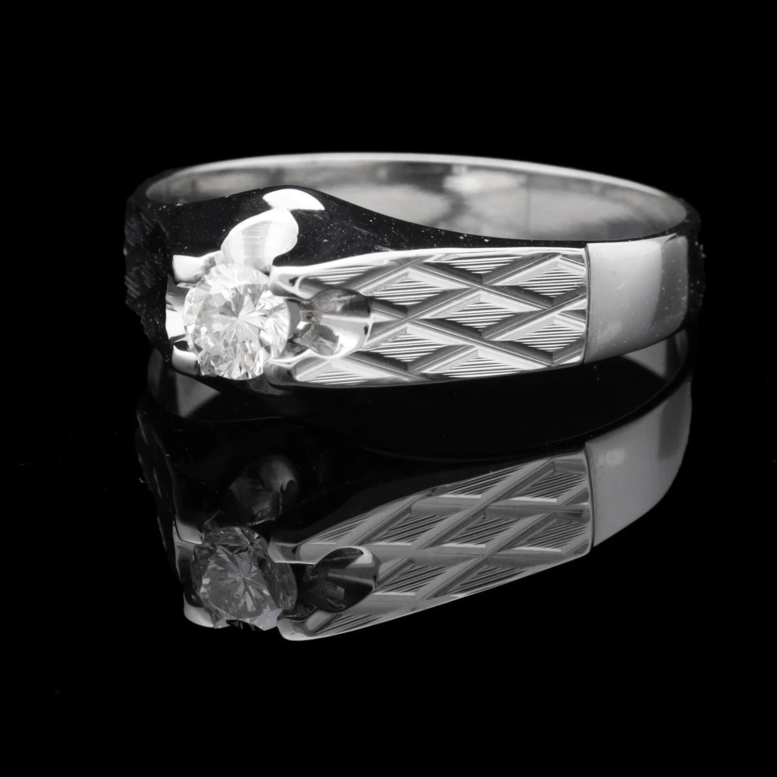 ANELLO SOLITARIO UOMO