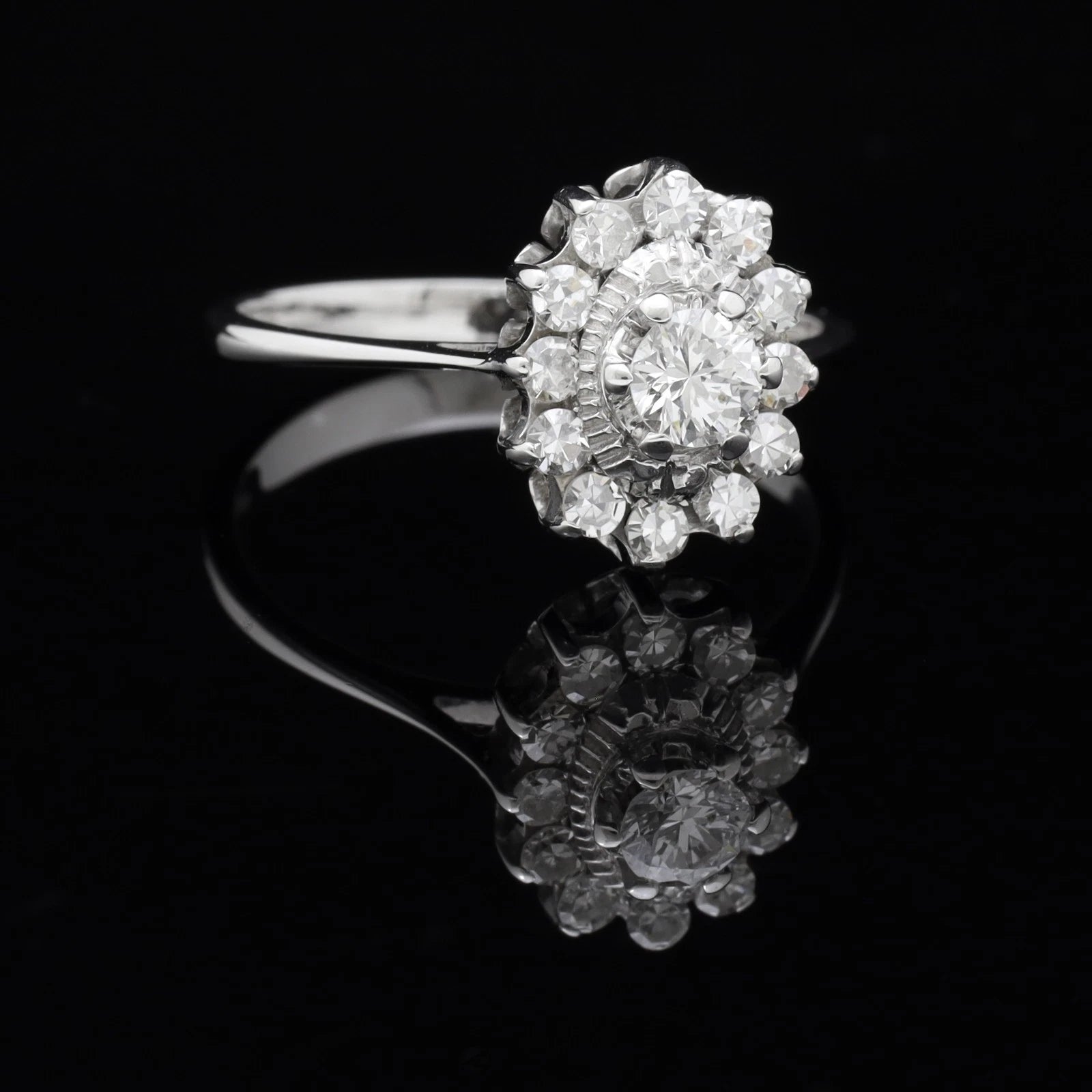 ANELLO SOLEIL IN ORO BIANCO