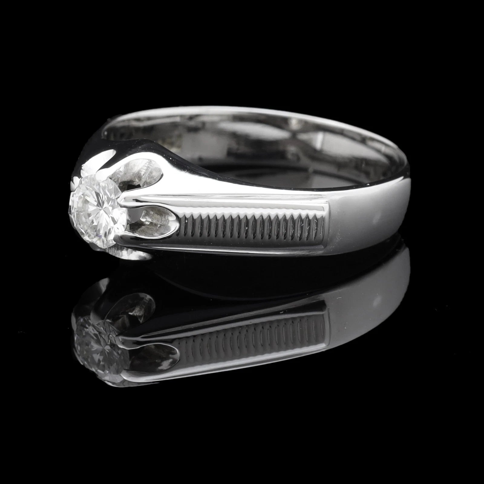 ANELLO SOLITARIO UOMO