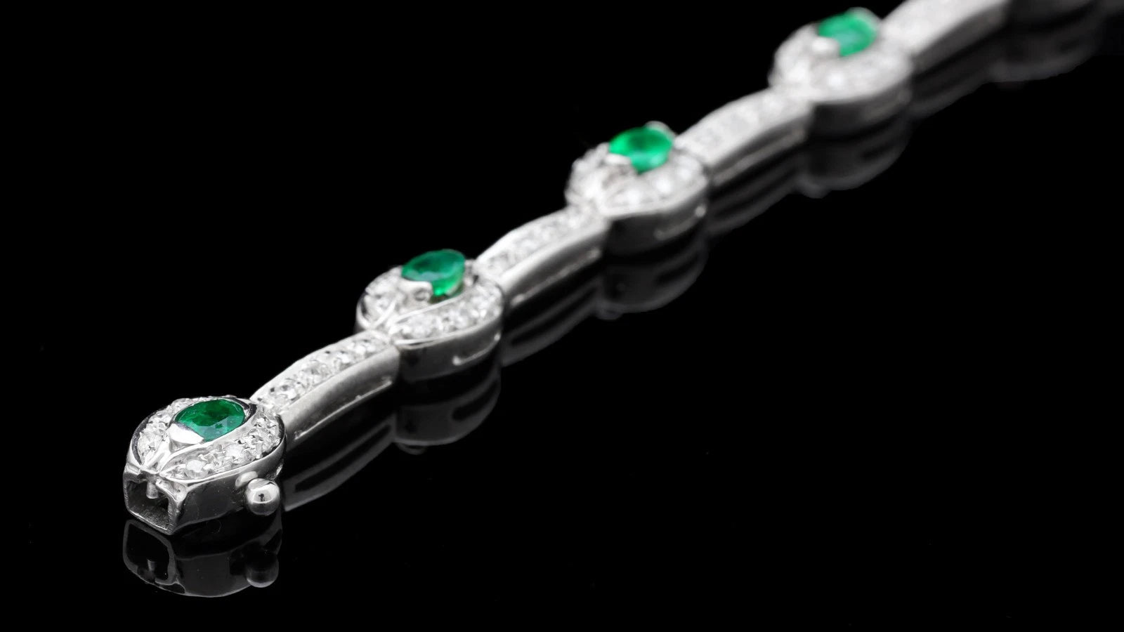 TENNIS BRACCIALE ORO BIANCO 18KT