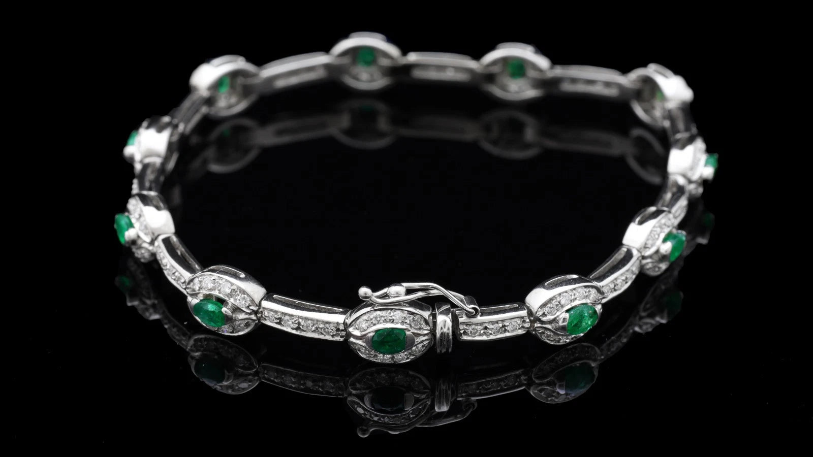 TENNIS BRACCIALE ORO BIANCO 18KT