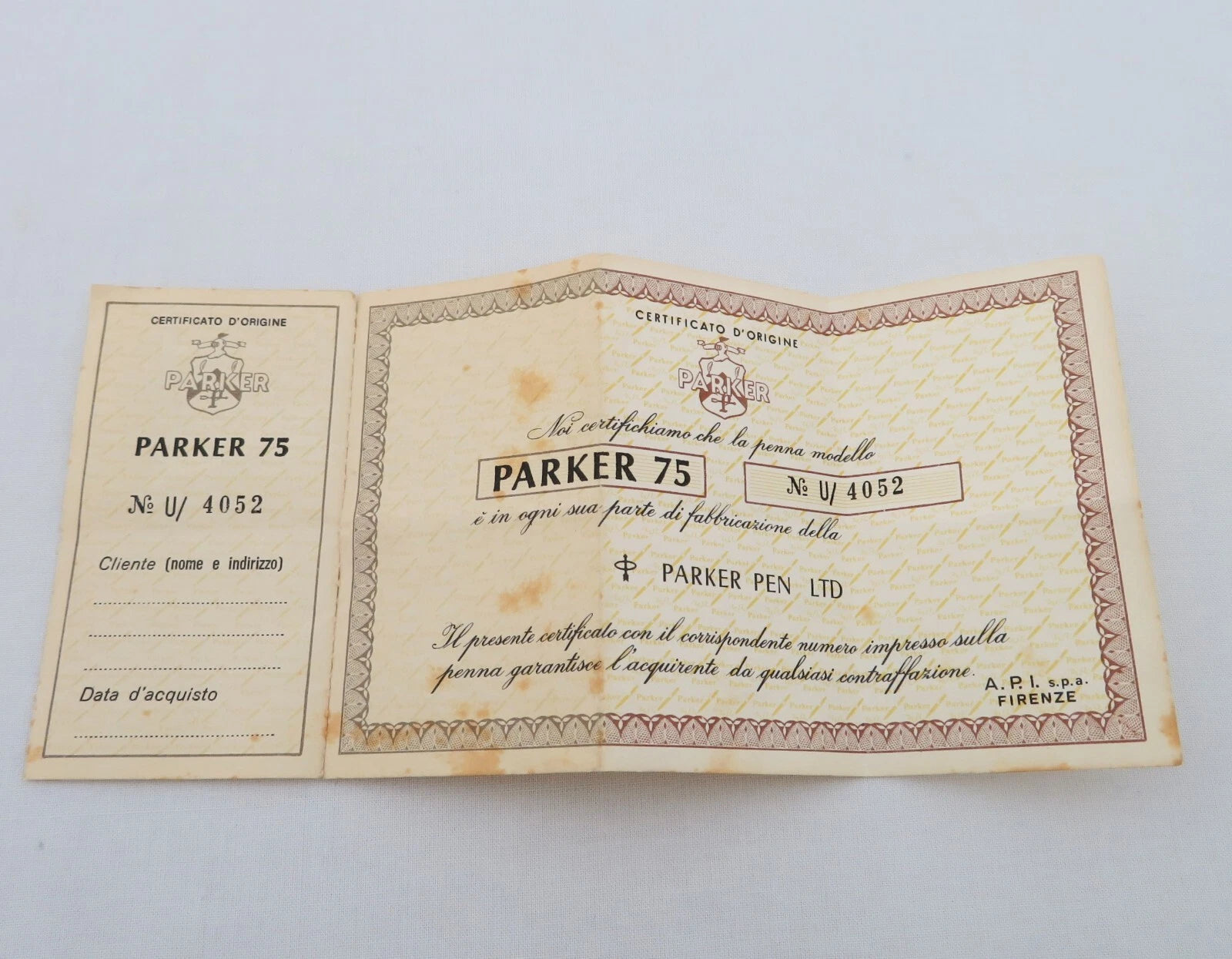 PARKER 75 PENNA STILOGRAFICA