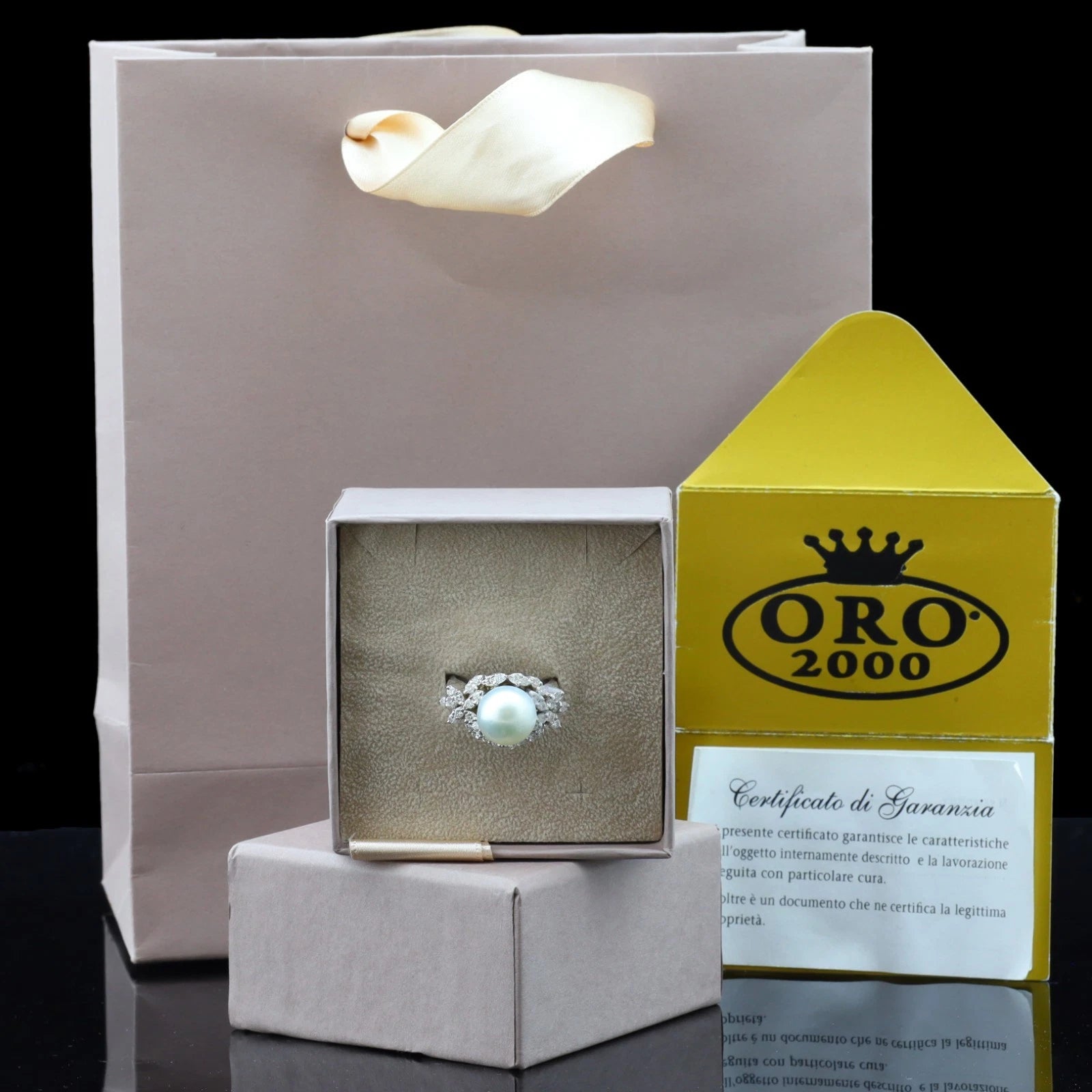 ANELLO IN ORO BIANCO 18KT