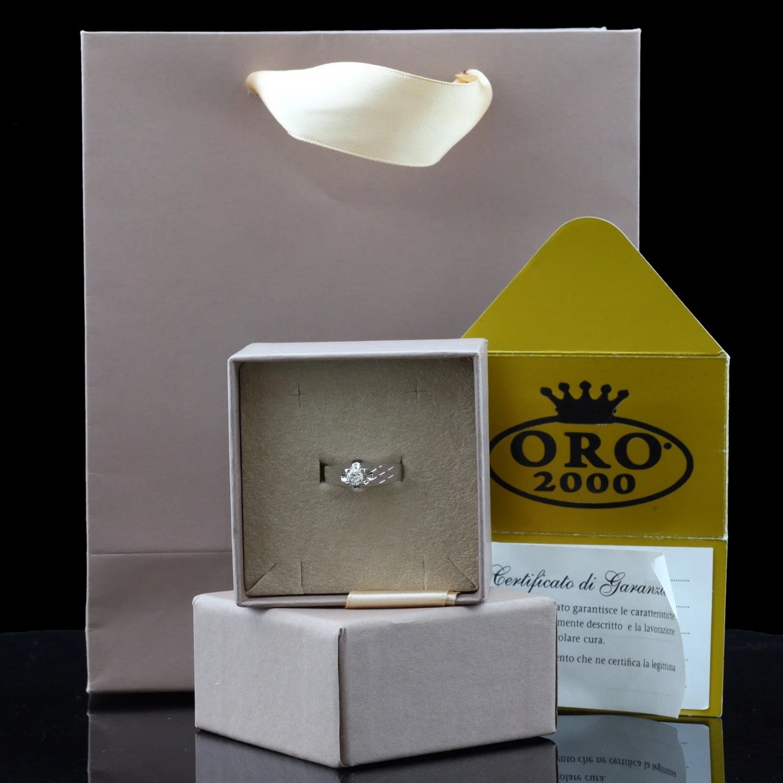 ANELLO SOLITARIO UOMO