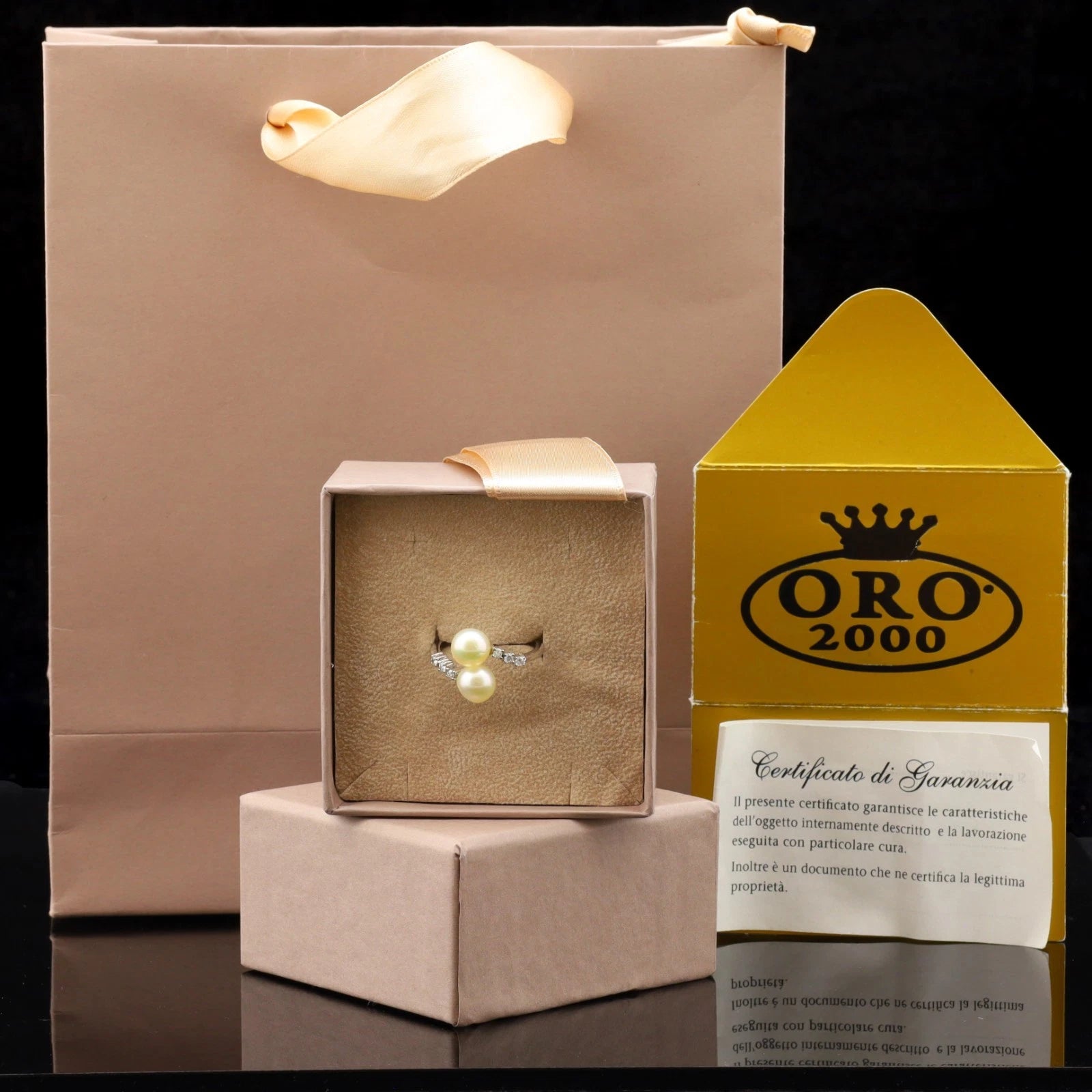 ANELLO IN ORO BIANCO 18KT