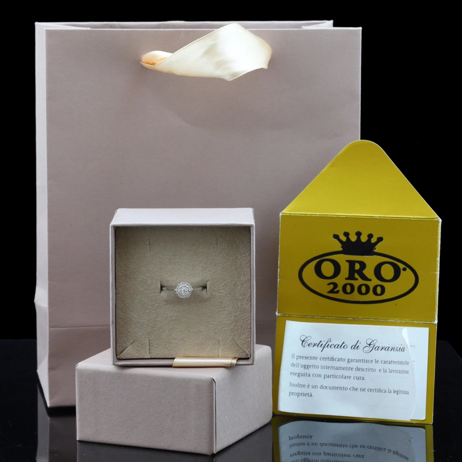 ANELLO IN ORO BIANCO 18KT