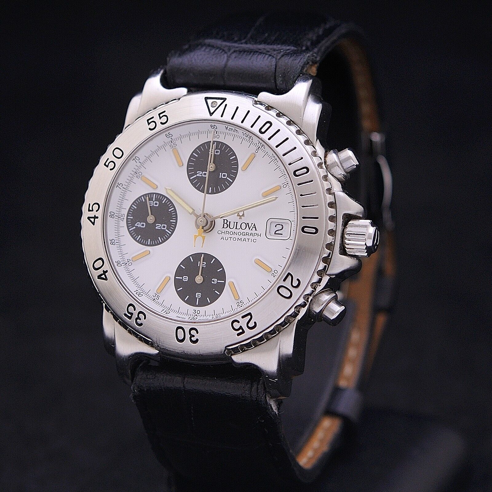 Bulova Chronograph steel 38 mm automatic